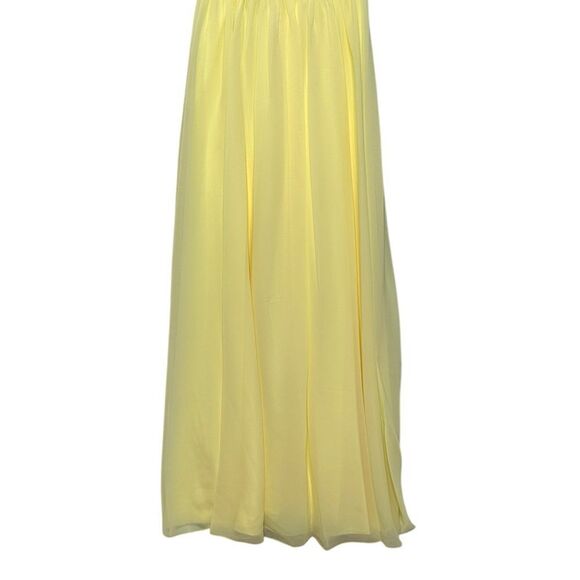 Sachin + Babi Yellow Chiffon Kenzia Lemon Drop Formal Maxi Dress | size 6 - Picture 11 of 13
